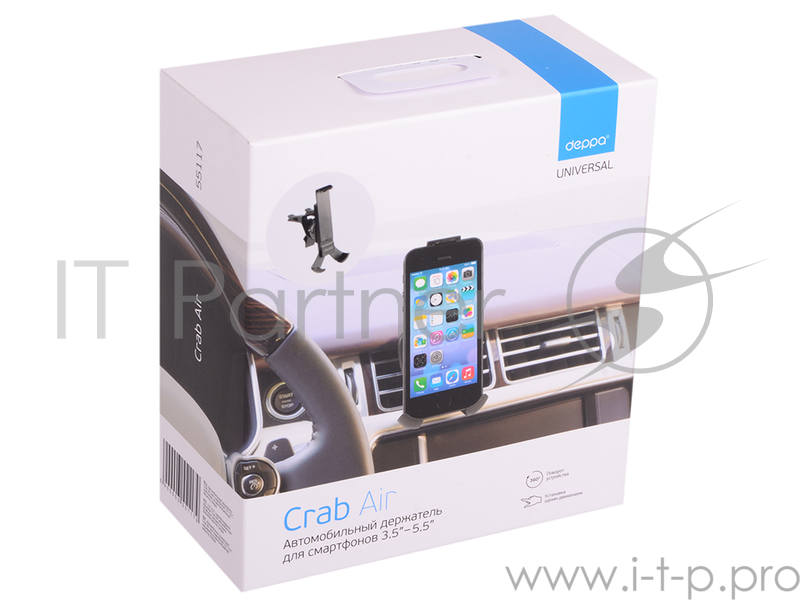 Автомобильный держатель Deppa Crab Air DEP-55117
