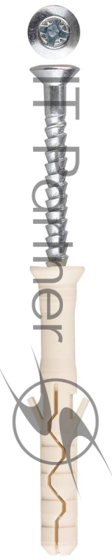 Зубр Дюбель-гвоздь нейлоновый, потайной бортик, 8x60мм, ТФ5, 60шт 4-301375-08-060