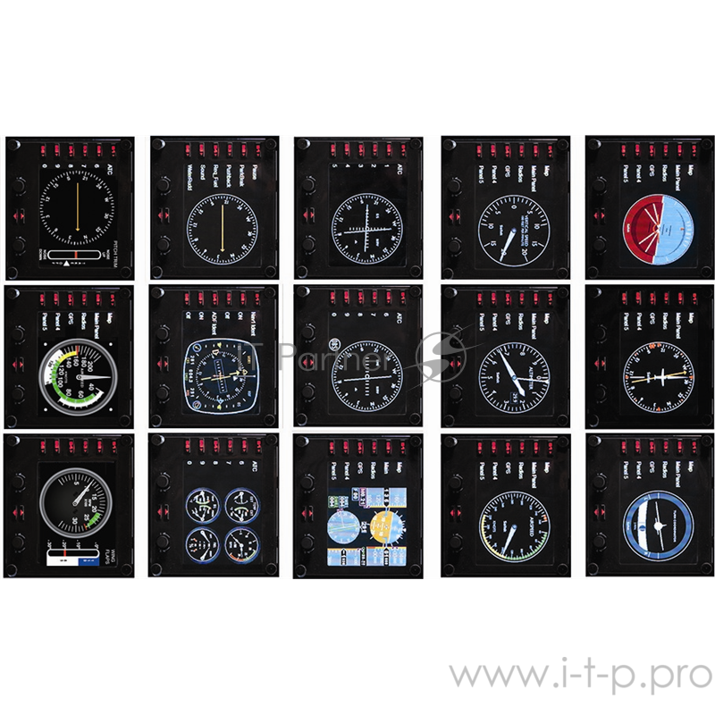 Контроллер игровой Logitech G Saitek Pro Flight Instrument Panel (приборная панель с ЖК-дисплеем для авиасимуляторов)