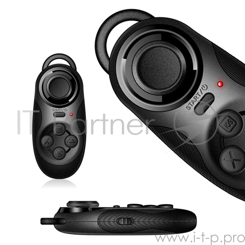 Джойстик VR CMG-760 ( Может использоваться как джойстик, указатель мыши, спуск затвора для селфи, управление VR приложениями, размеры 73 мм х 31 мм х 13 мм, Bluetooth 3,0, рабочая дистанция до 10 м, OS Android / IOS / Windows, аккумулятор 180мА, врем