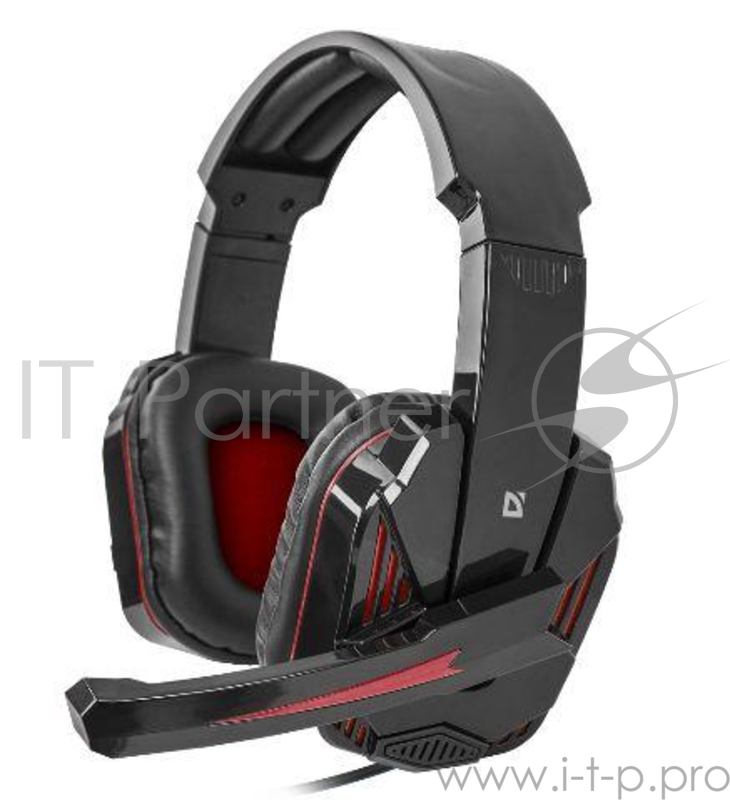 Гарнитура Defender Warhead G-260 красный + черный, кабель 1,8 м