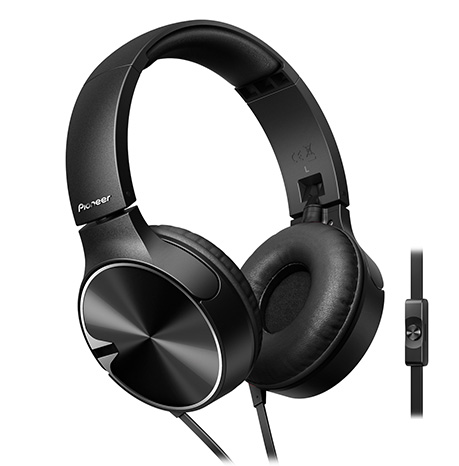 Наушники накладные Pioneer SE-MJ722T-K 1.2м черный проводные (оголовье)