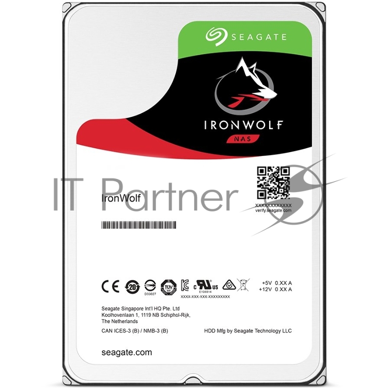 Жесткий диск 2TB Seagate Ironwolf (ST2000VN004) {SATA 6.0Gb/s, 5900 rpm, 64mb buffer, 3.5