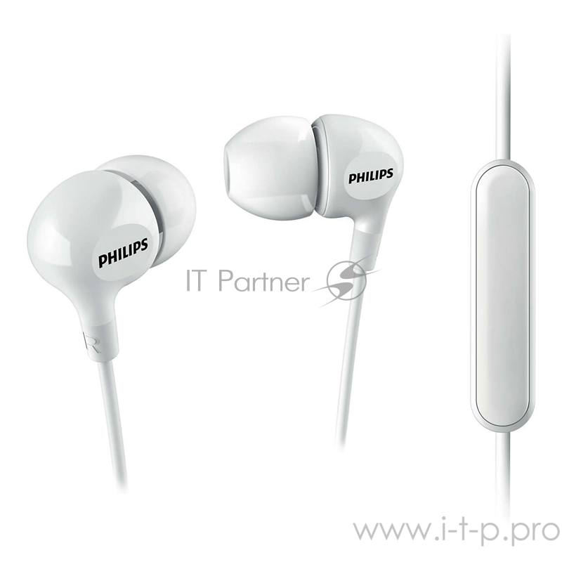 Гарнитура вкладыши Philips SHE3555WT/00 белый проводные (в ушной раковине)