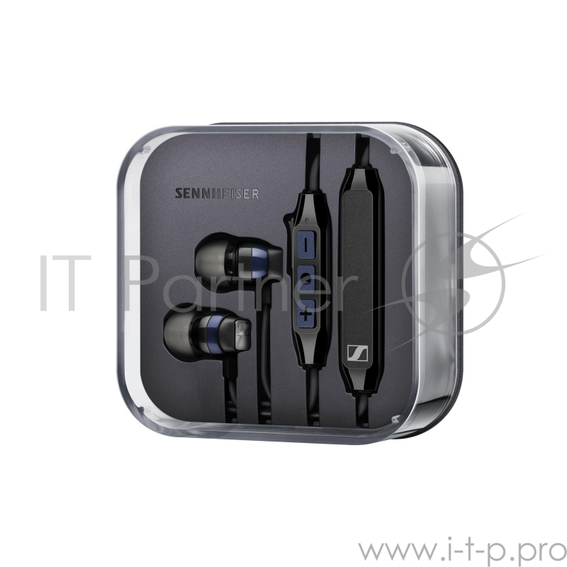 Наушники беспроводные Sennheiser Bluetooth 4.2 NFC внутриканальные 17-21000Гц 112дБ микрофон, до 6 часов работы, чехол, сменные амбюшуры, держатель