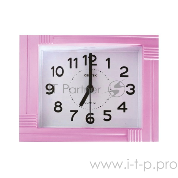Будильник Centek СТ-7201 розовый