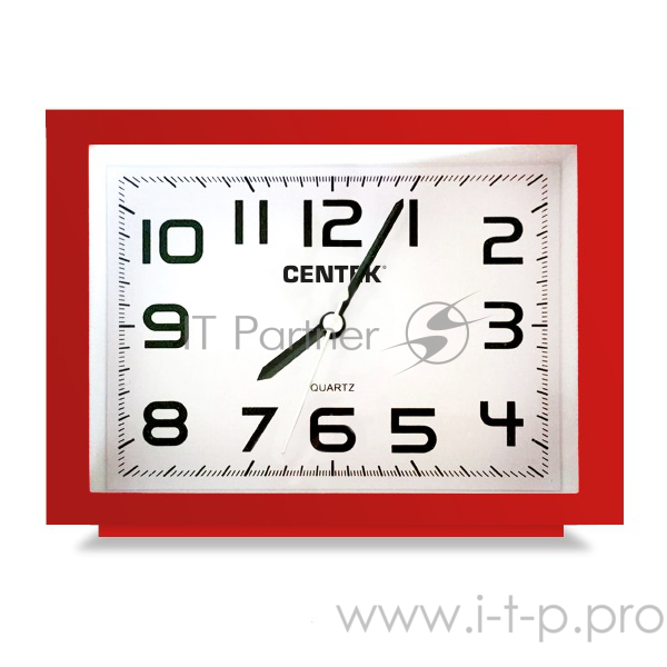 Будильник Centek СТ-7202 красный (в уп. 60 шт)