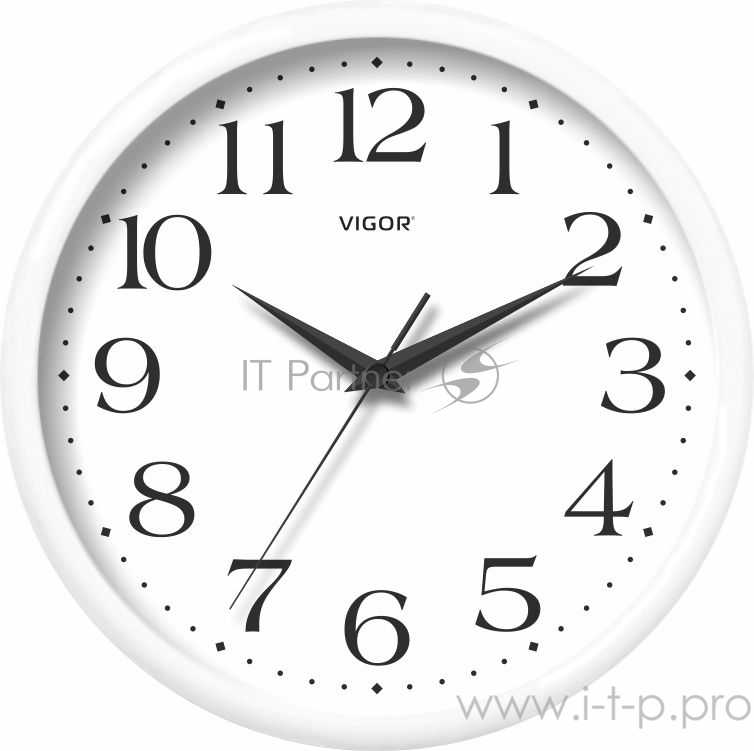 Часы настенные Vigor Д-24 Классика белая, диаметр 240 мм