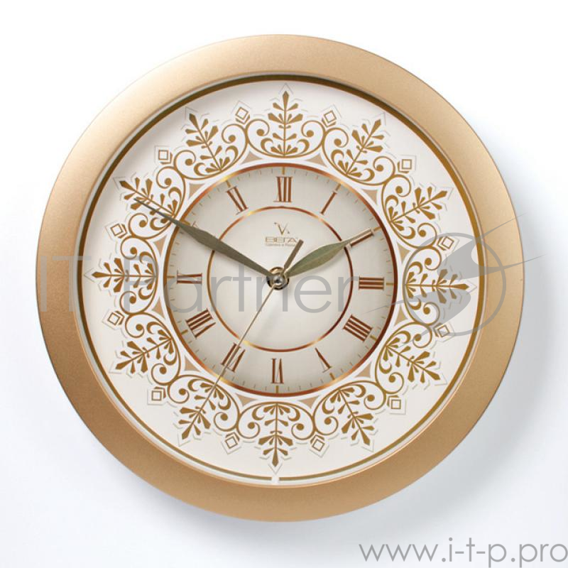 Часы ВЕГА П 1-8/7-230 Снежинка/Золото