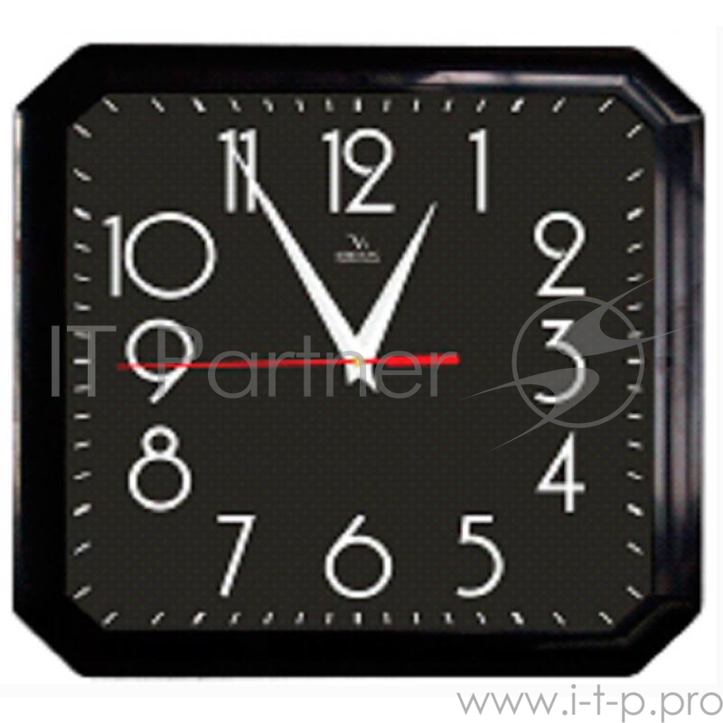 Часы Вега П4-6/6-80 Классика черная в черном