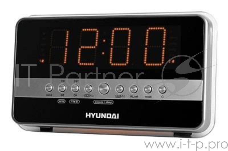 Часы с радио GREY/ORANGE H-1549 HYUNDAI