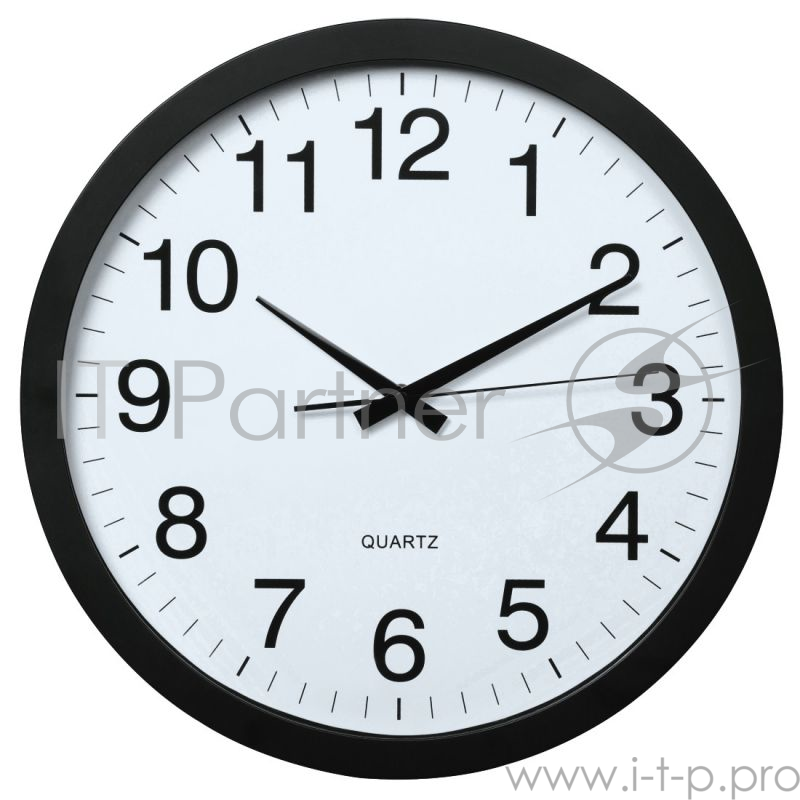 Часы настенные овые Hama PG-400 Jumbo белый/черный