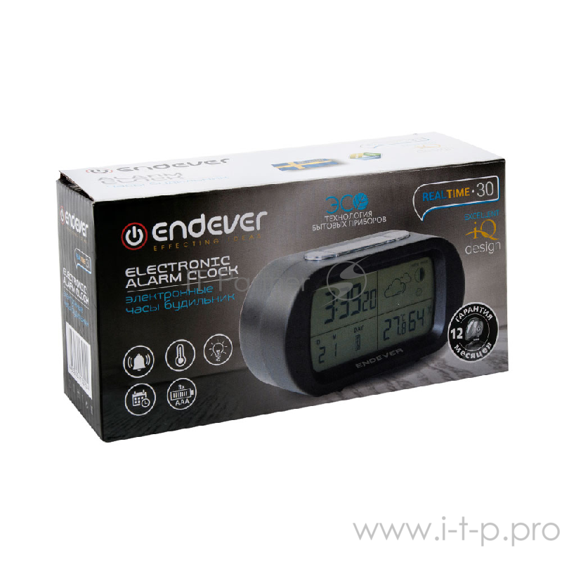 Электронные часы будильник Endever RealTime 30