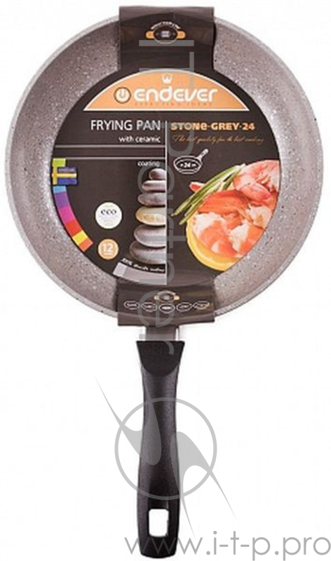 Сковорода Endever Stone-Grey-24, литой алюминий