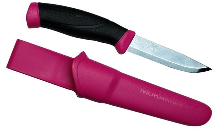 Нож Mora Companion (12157) стальной разделочный лезв.103мм прямая заточка малиновый