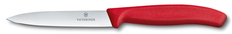 Нож кухонный Victorinox Swiss Classic (6.7701) для чистки овощей и фруктов лезв.100мм прямая заточка красный
