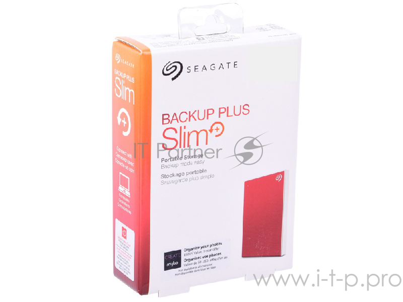 Жесткий диск Seagate Original USB 3.0 1Tb STHN1000403 Backup Plus Slim 2.5