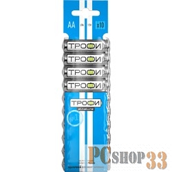 Батарейка Трофи LR6-10BL (100/800/19200) (10шт в уп-ке)