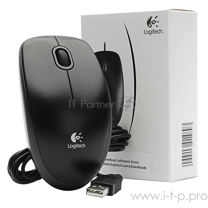 Мышь 910-003357 Logitech Mouse B100 Black USB OEM