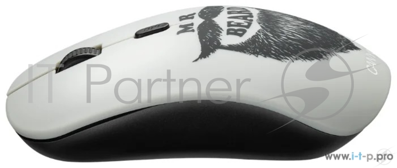 Беспроводная мышь CANYON CND-CMSW401BD {wireless Optical Mouse with 4 buttons, DPI 800/1200/1600, 1 additional cover(Beard), black, 103*58*32mm, 0.087kg, 2.4GHz}