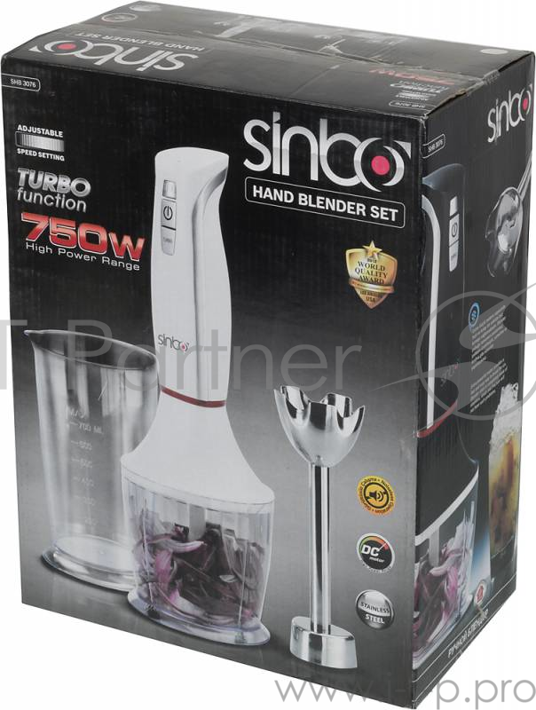 Блендер погружной Sinbo SHB 3076 750Вт белый