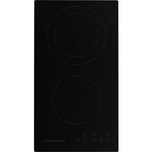Домино Kuppersberg Электрическая независимая варочная поверхность стеклокерамическая, домино, ширина 30 см, 2 зоны ускоренного нагрева HI-Light, 1 зона с двойным расширением, сенсорное управление, 3 цифровых дисплея, 9 уровней мощности, таймер, автом
