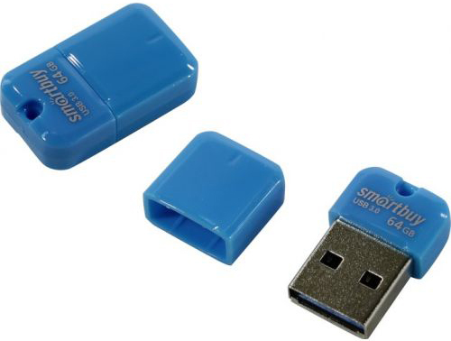 Внешний накопитель 64Gb USB Drive <USB3.0> SmartBuy ART Blue (SB64GBAB-3)
