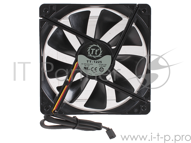 Вентилятор Case fan Thermaltake Pure Fan 120x120x25 3pin 17.3dB 1000rpm (CL-F011-PL12BL-A)