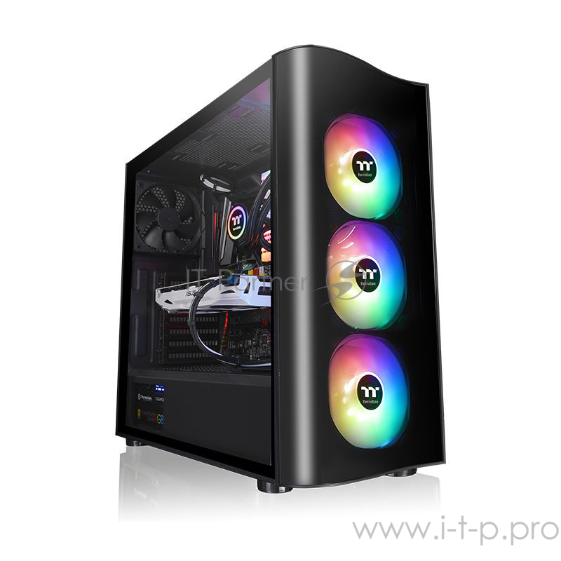 Корпус Thermaltake View 23 TG ARGB черный без БП ATX 5x120mm 3x140mm 2xUSB3.0 audio bott PSU