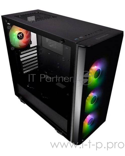Корпус Thermaltake View 23 TG ARGB черный без БП ATX 5x120mm 3x140mm 2xUSB3.0 audio bott PSU