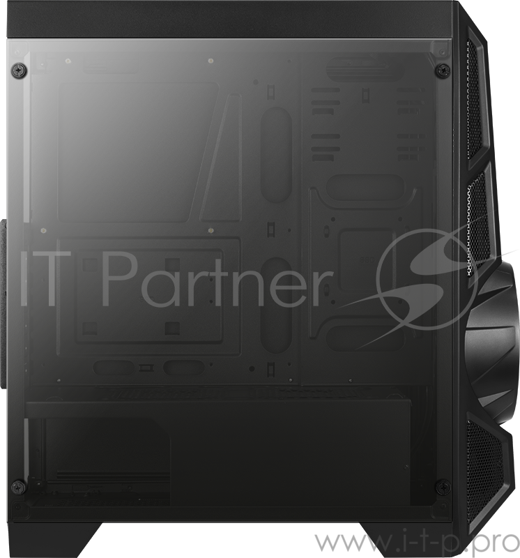 Корпус Aerocool AeroEngine RGB Tempered Glass , ATX, без БП, окно из закаленного стекла, 195x471x447мм (ШxГxВ), USB3.0 x1, USB2.0 x2, 14 режимов подсв