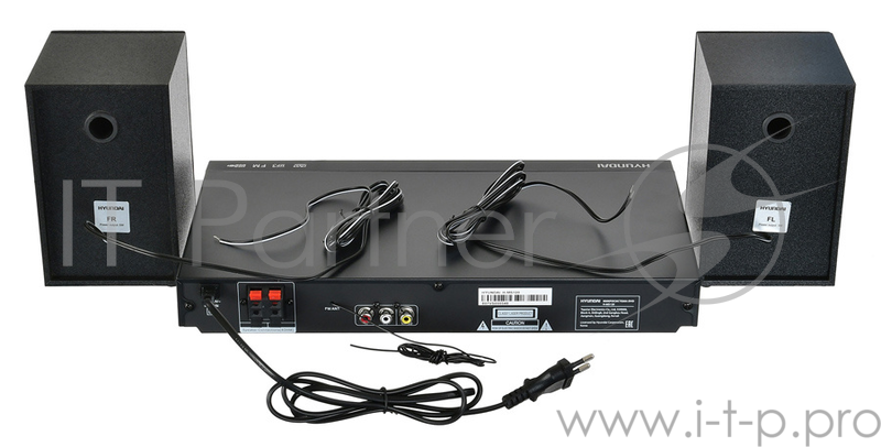 Микросистема Hyundai H-MS120 черный 10Вт/CD/CDRW/DVD/DVDRW/FM/USB