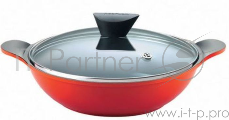 Сотейник Frybest Orange ORCA-W28T Orange 3.5л. d=28см (с крышкой) оранжевый