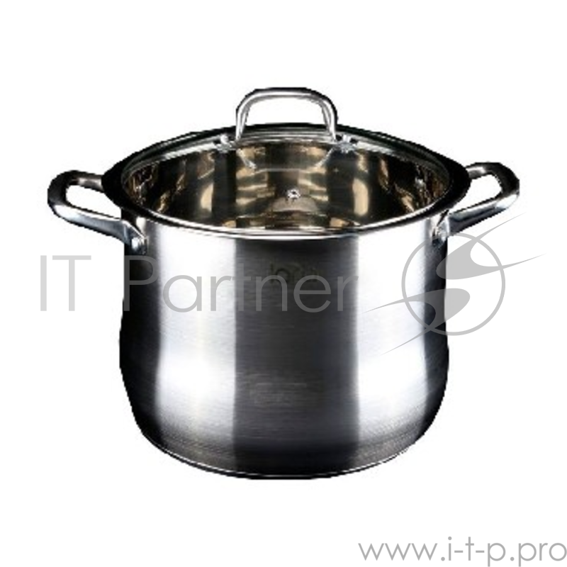 Кастрюля LARA LR02-44 15,2л LR02-44 Кастрюля LARA (нерж) 28x23см, 15.2л, капсулир индукц дно, крышка из стали