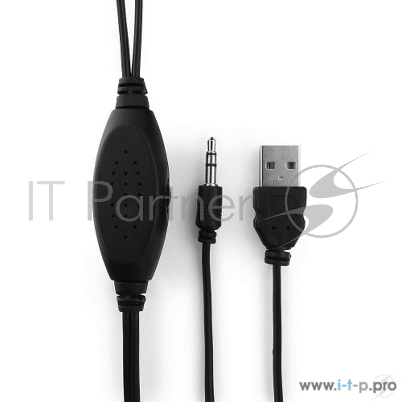 Акустич. система 2.0 Gembird SPK-205, МДФ, черный, 6 Вт, регулятор громкости, USB-питание