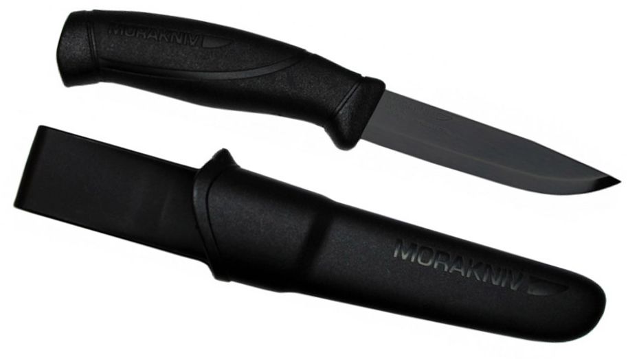 Нож Mora Companion (12553) стальной разделочный лезв.104мм прямая заточка черный