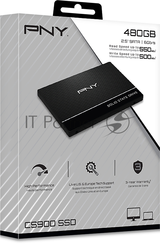 Твердотельный накопитель PNY CS900 Series SATA-III 480Gb 2,5
