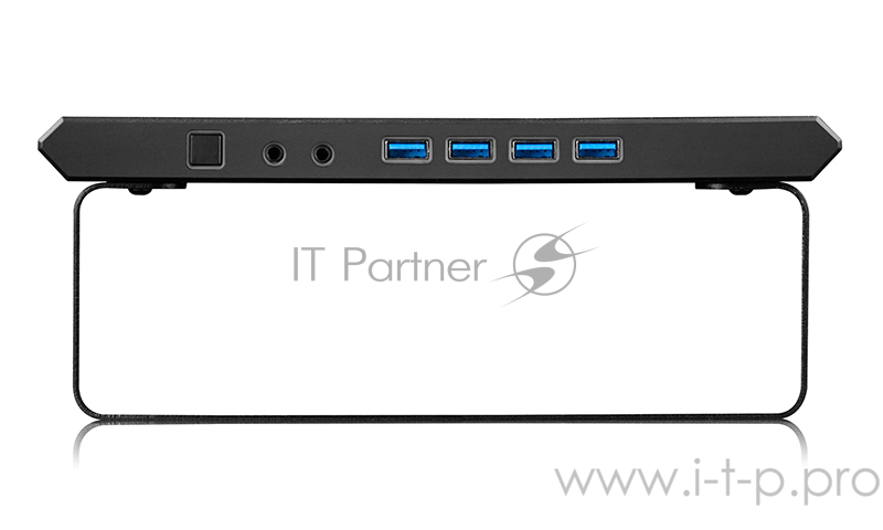 Подставка-стол DEEPCOOL M-DESK F3 USB3.0 HUB (6шт/кор, Power Button/Audio Output/Mic Input/4шт USB-A3.0, черный) Retail box