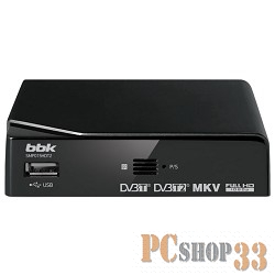 Цифровая ТВ приставка BBK SMP015HDT2 темно-серый