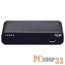 Цифровая ТВ приставка SUPRA SDT-93 {DVB-T DVB-T2 гид по программам родительский контроль корпус: пластик цвет: черный}