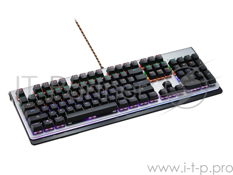 Игровая клавиатура CANYON Interceptor CND-SKB8-RU серая (Outemu blue swithes, USB, RGB подсветка, SXCNDSKB8RU)
