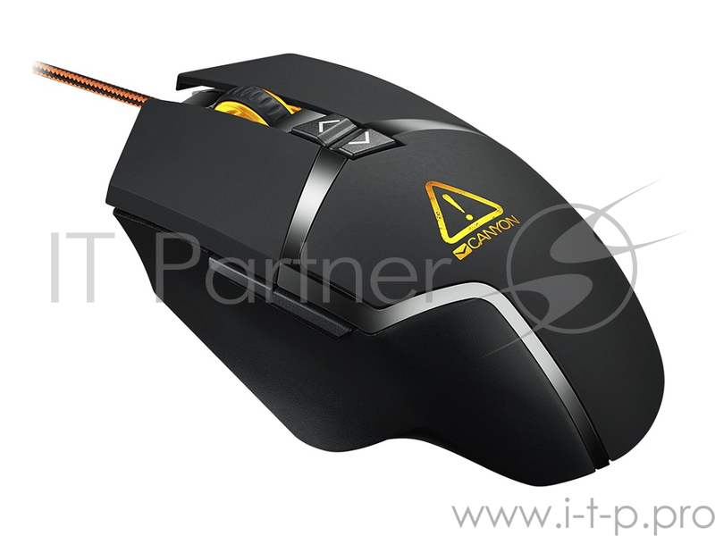 Мышь проводная Canyon Tantive, 4800dpi, USB, Черный CND-SGM4E