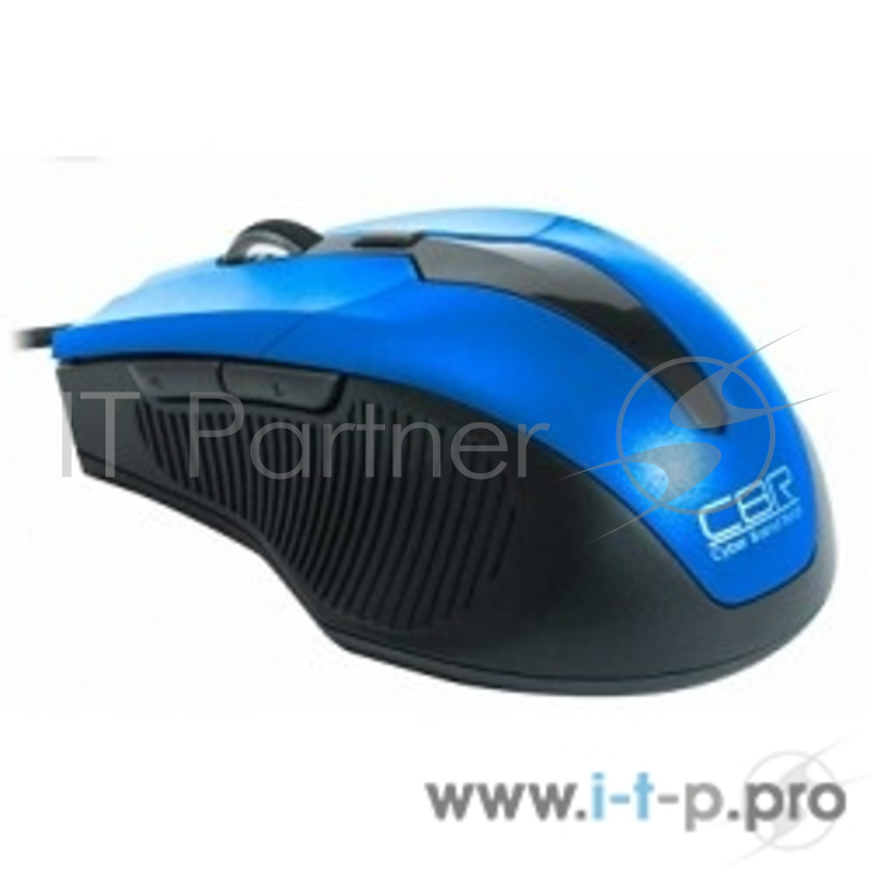 мыши CBR Мышь CM-301, оптика, 2400dpi, эргон, 2 доп.кл., USB Blue