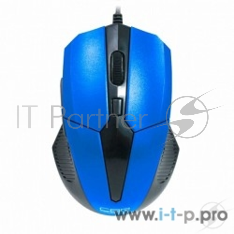 мыши CBR Мышь CM-301, оптика, 2400dpi, эргон, 2 доп.кл., USB Blue