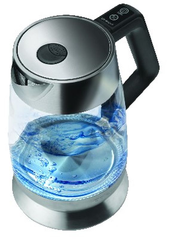 Чайник электрический Polaris PWK 1838CGLD 1.7л. 2200Вт черный (корпус: стекло)