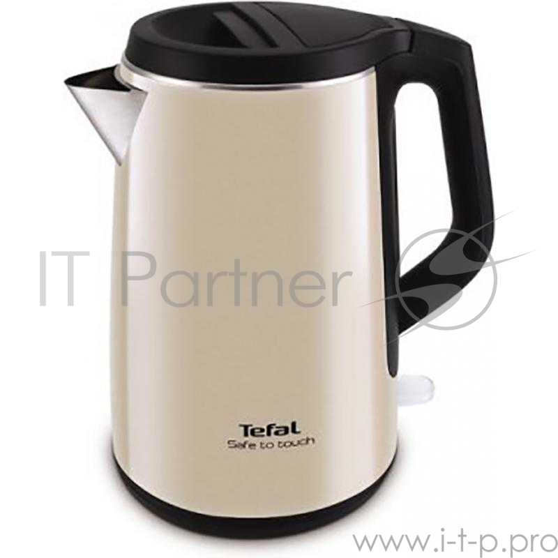 Чайник TEFAL KO371I30 1.5л. 2200Вт бежевый/черный (металл)
