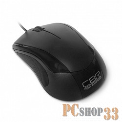 Мышь CBR CM-100 Black USB, Мышь 1200dpi, офисн., провод 1.3 метра