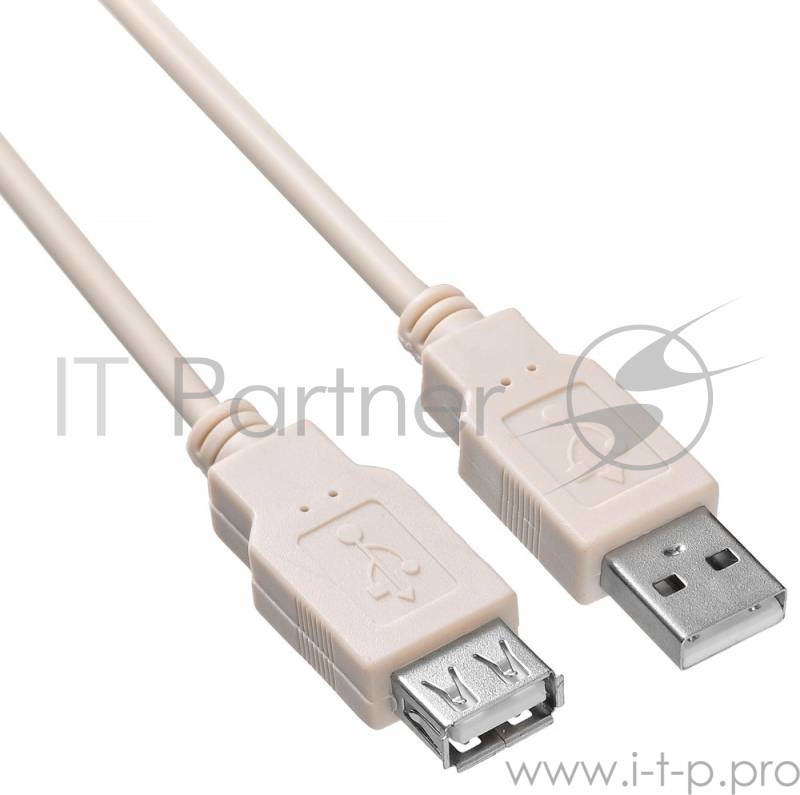 Кабель-удлинитель USB2.0 Buro USB2.0-AM-AF-1.8M-MG A(m)/A(f) (1.8м) феррит.кольца