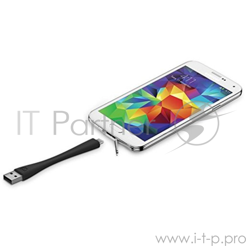 Кабель Mophie USB to Micro USB. Длина 10 см. Цвет черный.