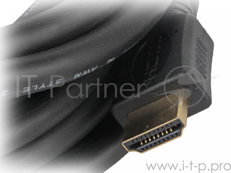 Кабель HDMI Gembird/Cablexpert, 7.5м, v1.4, 19M/19M, черный, позол.разъемы, экран, пакет CC-HDMI4-7.5M